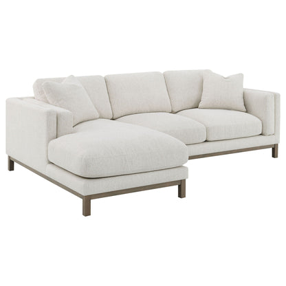 O'Brien Sectional Sofa with Left Chaise in Sand fabric upholstery on Tampa Home & Garden Store