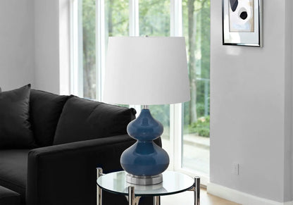 Contemporary Glass Table Lamp with Double Gourd