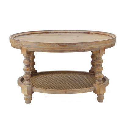 Round Two Tier Side Table and End Table Set