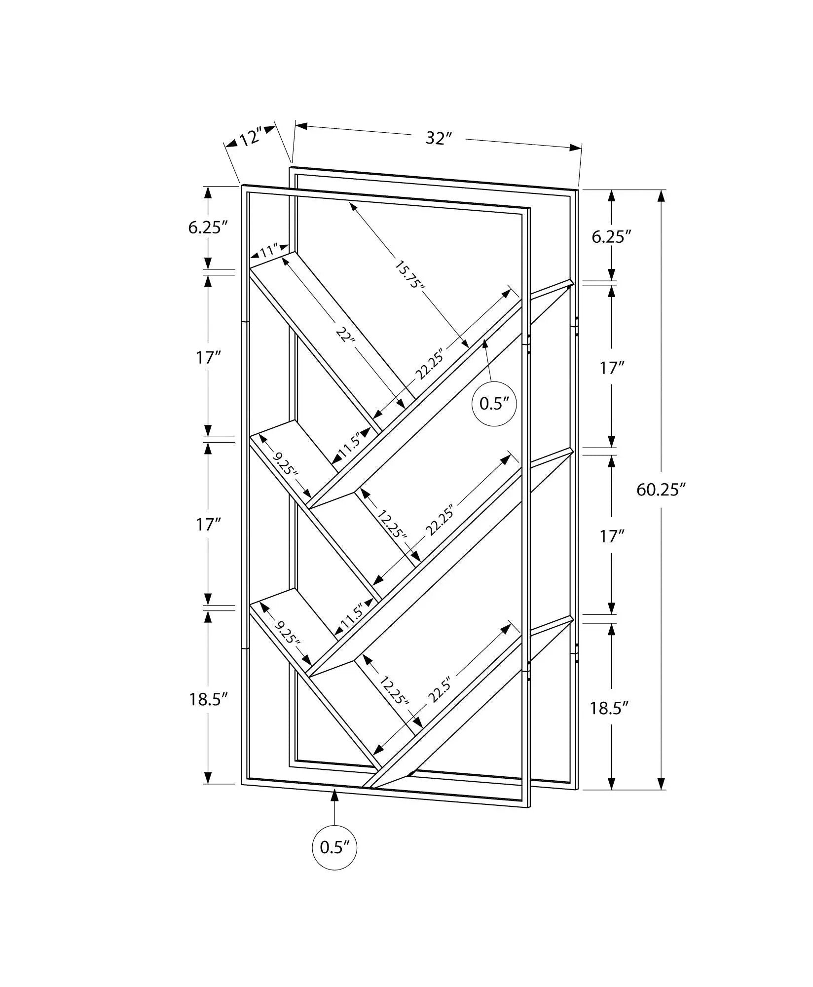 3-tier etagere blueprint by Unique Piece Furniture office contemporary design on Tampa Home & Garden Store