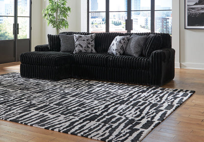 Midnight Madness Sectional and Jumbo Corduroy