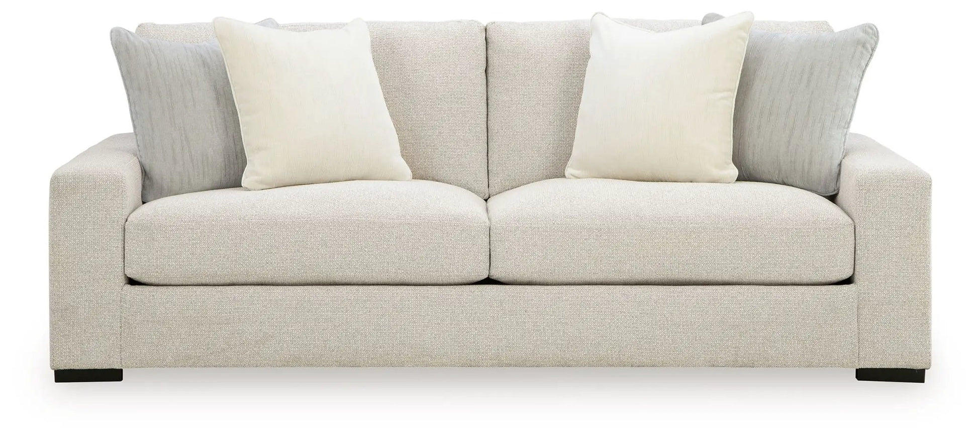 Conlee-Pike Linen Sofa, beige linen with 4 pillows (cream/gray) by Unique Piece Furniture on Tampa Home & Garden Store