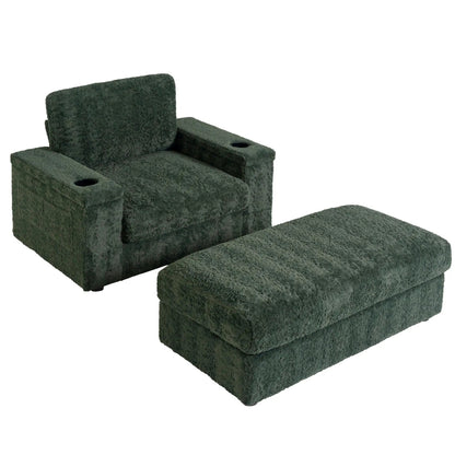 Oversized Chaise Lounge Rabbit Fur Sofa Bed