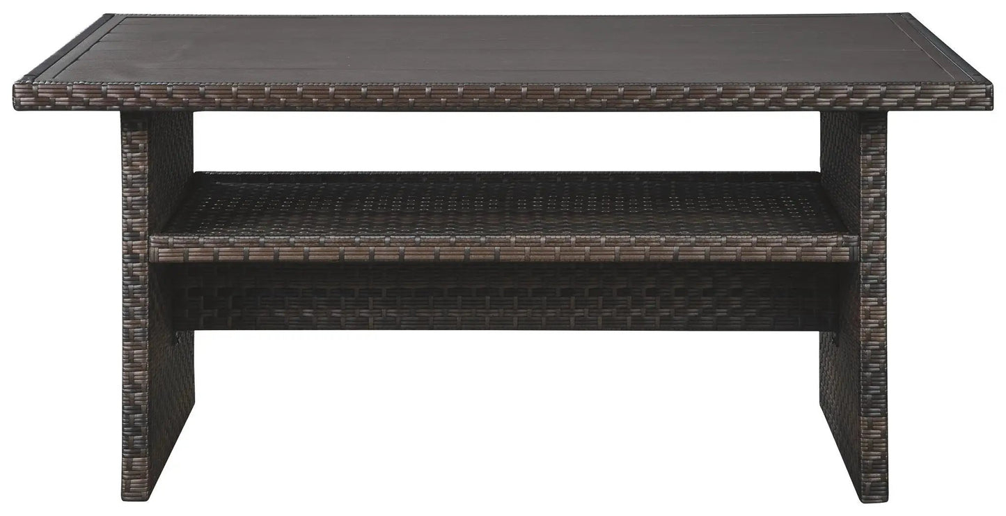 Easy Isle Rect Multi Use Table Dark Brown Beige