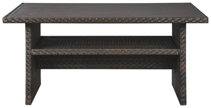 Easy Isle Rect Multi Use Table Dark Brown Beige