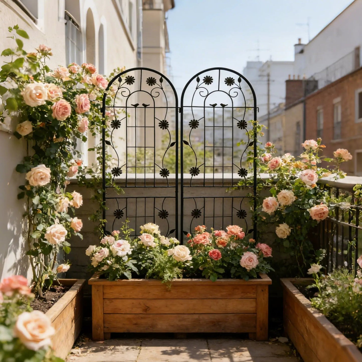Metal Garden Trellis for Climbing Plants Outdoor