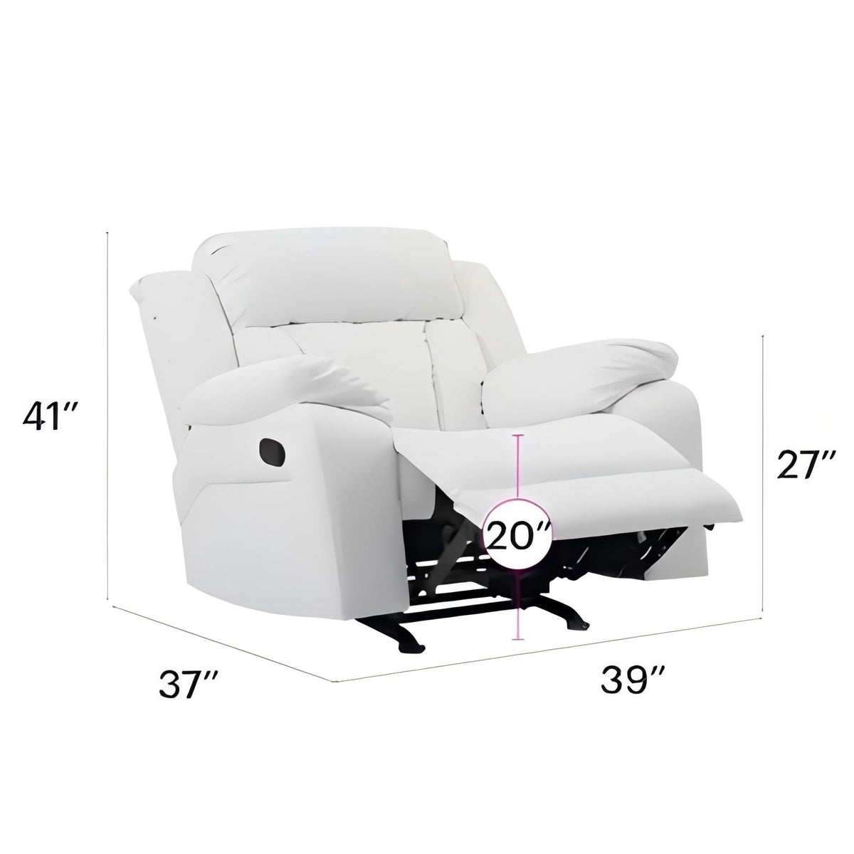 Comfortable Rocking Motion Recliner and Footrest