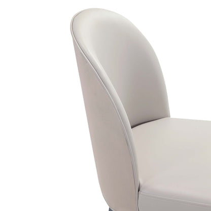 Dining chair set of 2 with beige upholstered seats and a beech wood frame on Tampa Home & Garden Store
