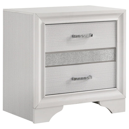 Corbin glittering 4-drawer dresser in silver metallic finish by HouseOfZazla on Tampa Home & Garden Store