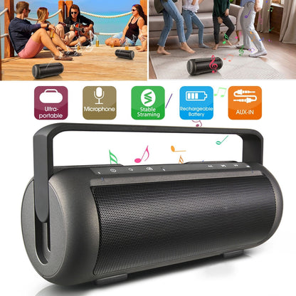 GemGear iRola wireless speaker trio with dual subwoofers, portable black speaker for camping on Tampa Home & Garden Store