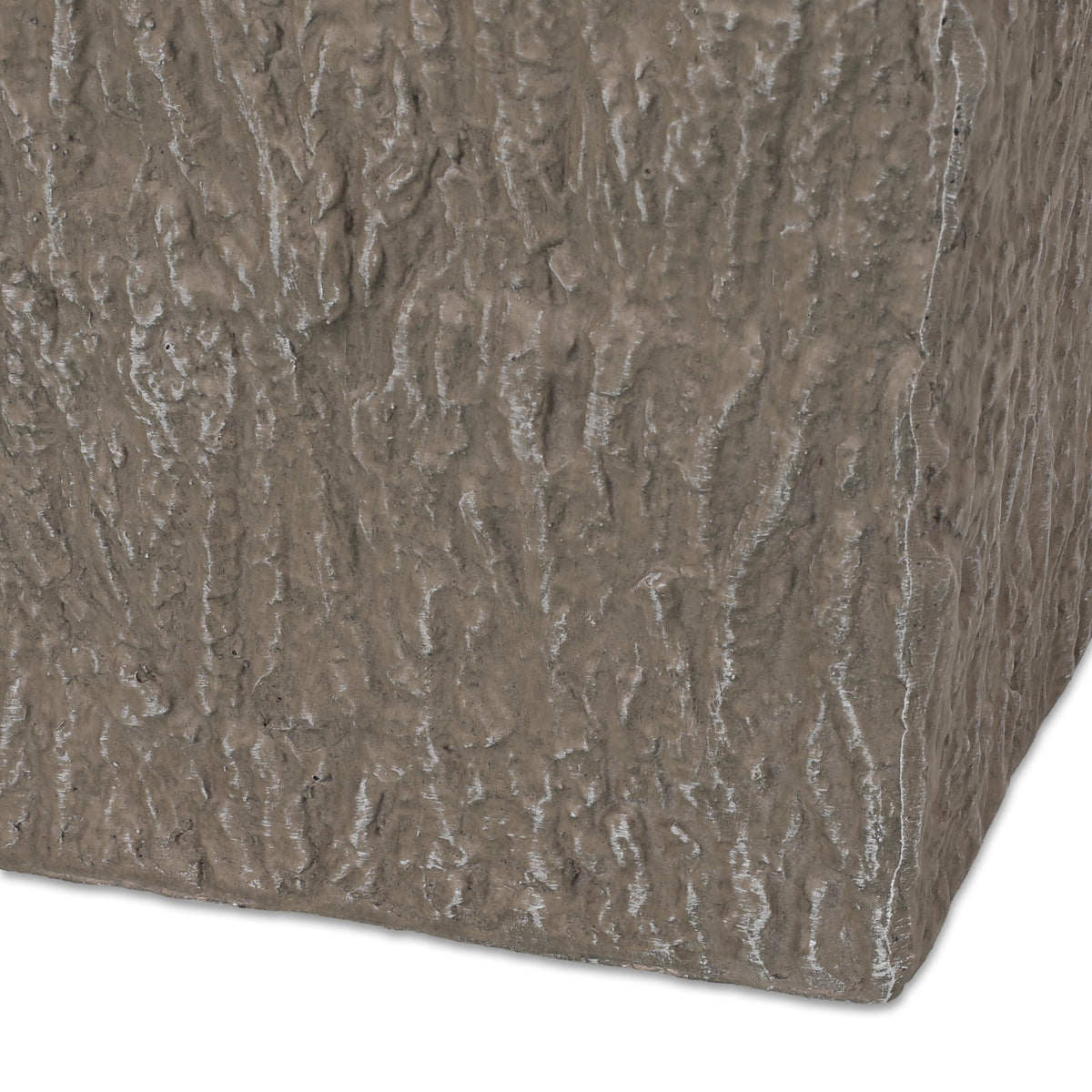 MGO Planter by HouseOfZazla, textured brown concrete-style planter on Tampa Home & Garden Store