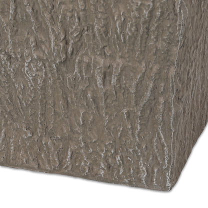 MGO Planter by HouseOfZazla, textured brown concrete-style planter on Tampa Home & Garden Store
