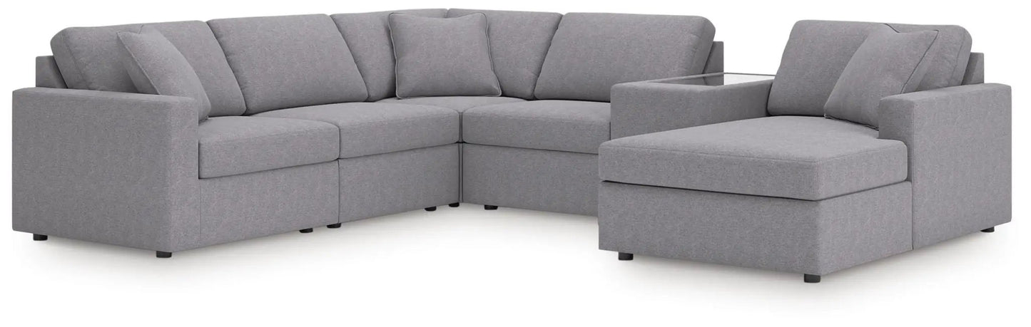 Modmax Sectional in Granite Performance Fabric
