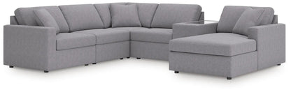 Modmax Sectional in Granite Performance Fabric