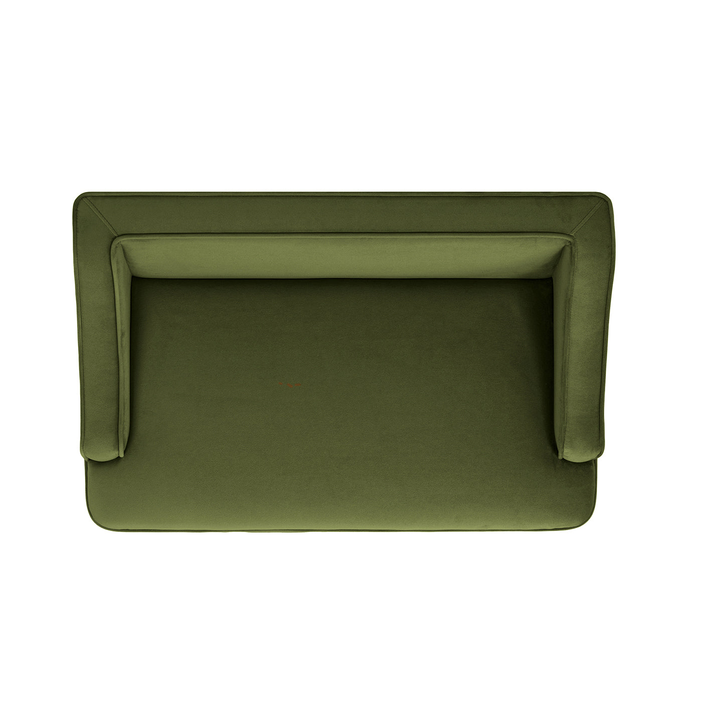 Duchess 33 inch Medium Princess Pet Bed Sofa olive green velvet with plush arms on Tampa Home & Garden Store