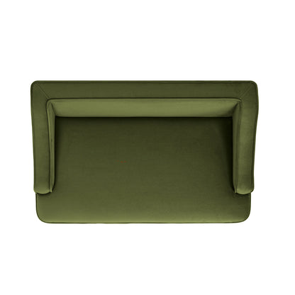 Duchess 33 inch Medium Princess Pet Bed Sofa olive green velvet with plush arms on Tampa Home & Garden Store