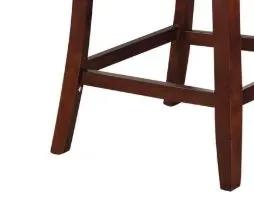 Britney counter height chair set of 2, espresso finish with wooden legs on Tampa Home & Garden Store