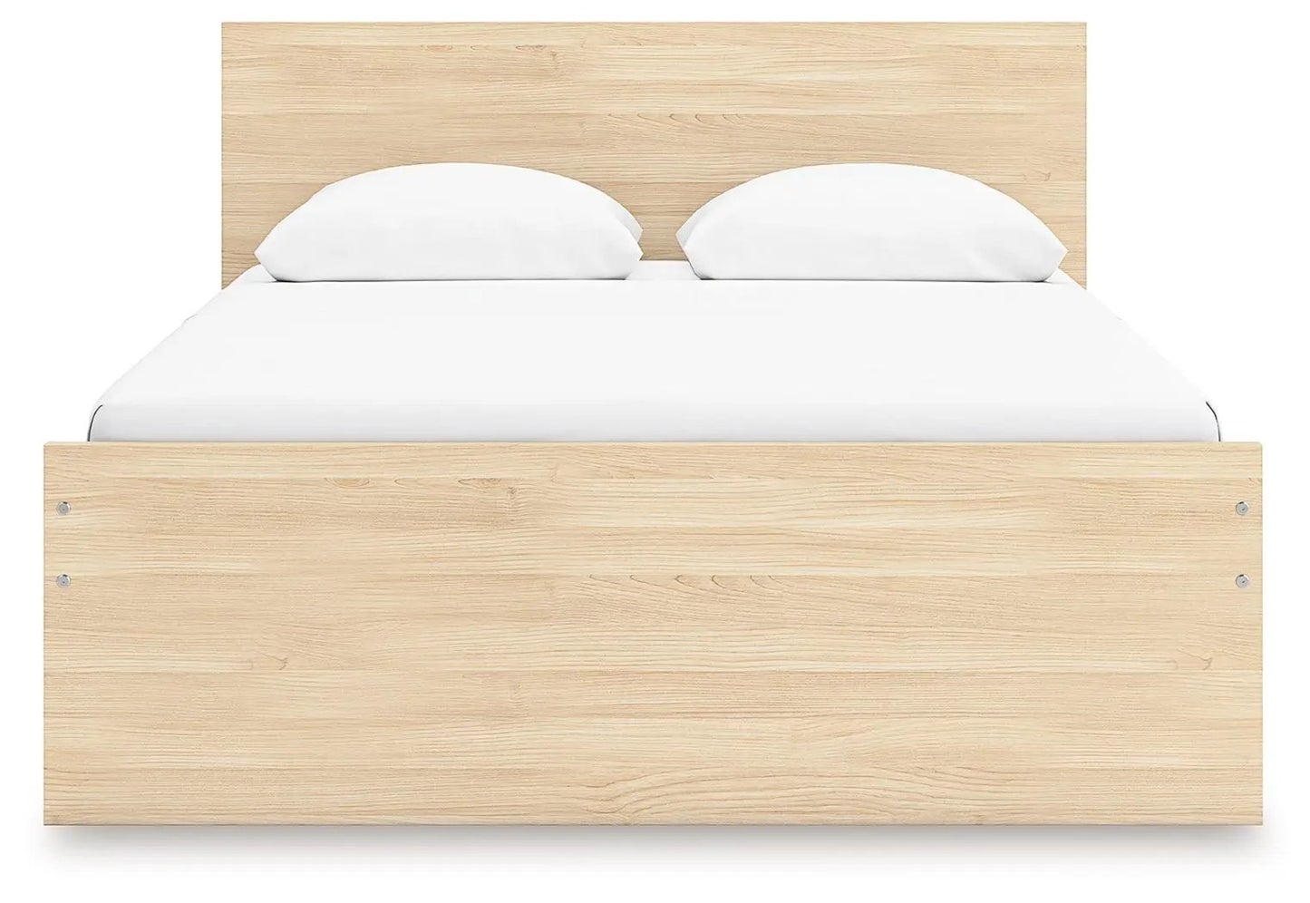 Onita Panel Platform Bed in light oak, storage bed on Tampa Home & Garden Store