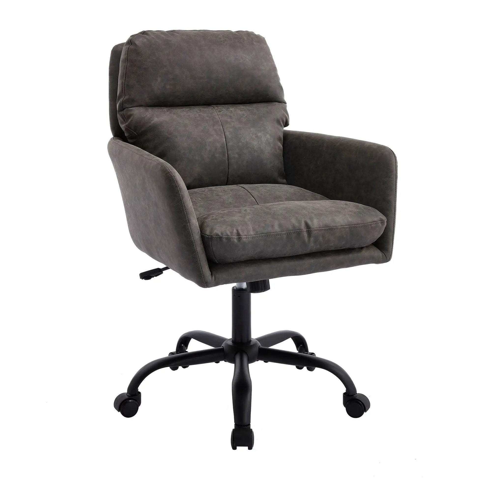 Office chair, adjustable height, ergonomic swivel, gray upholstery, Unique Piece Furniture on Tampa Home & Garden Store