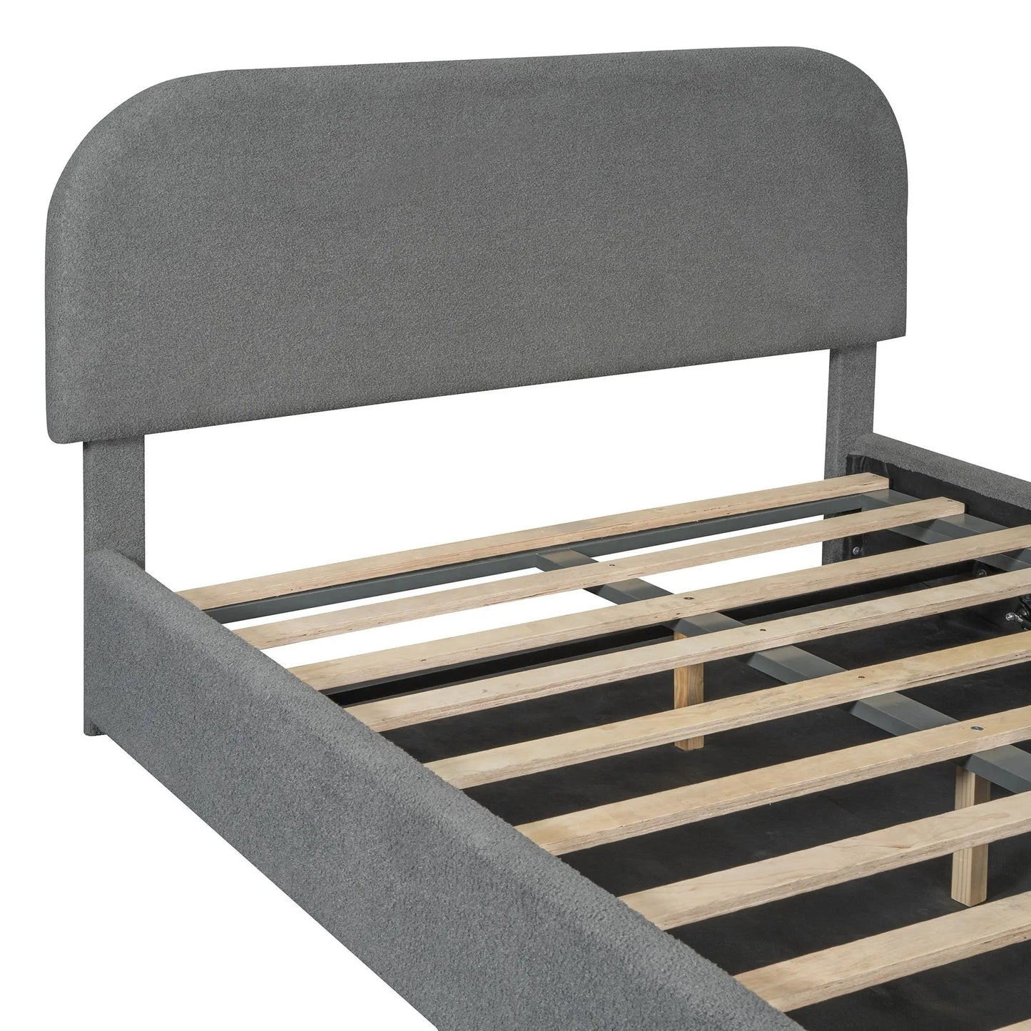 Upholstered Platform Bed With Hydraulic Storage