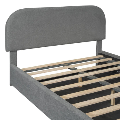 Upholstered Platform Bed With Hydraulic Storage