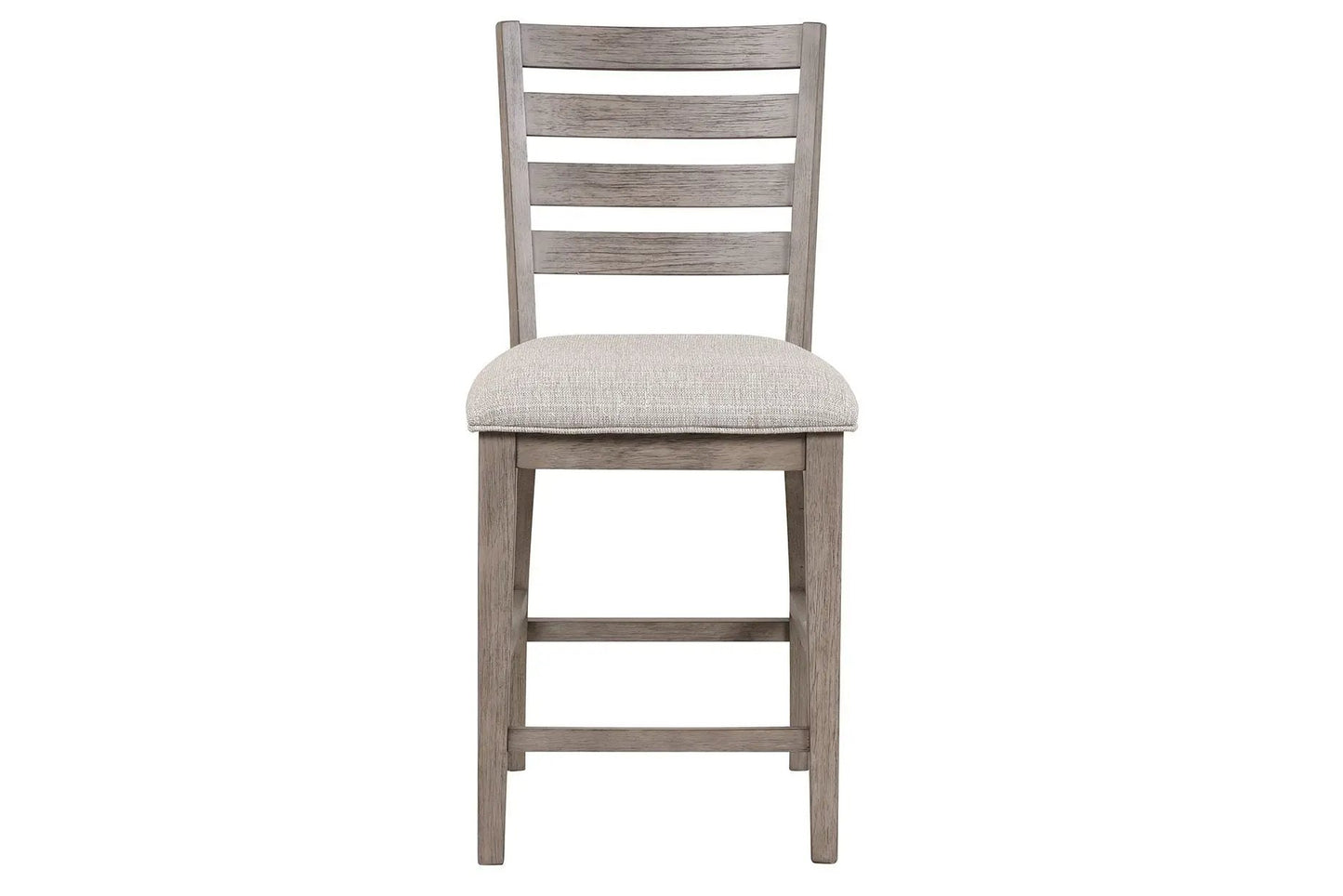 Counter Side Dining Stool with Ladder Back Gray