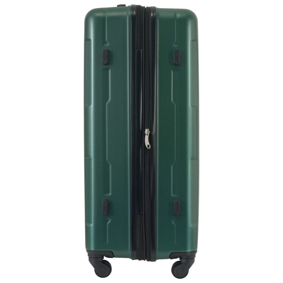 HouseOfZazla 2pc expandable luggage set green ABS with spinner wheels TSA lock 20in/28in on Tampa Home & Garden Store