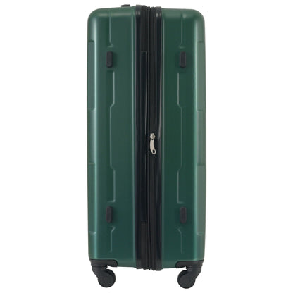 HouseOfZazla 2pc expandable luggage set green ABS with spinner wheels TSA lock 20in/28in on Tampa Home & Garden Store