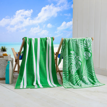 Velour Cotton Beach Towels and Maui Two Pack
