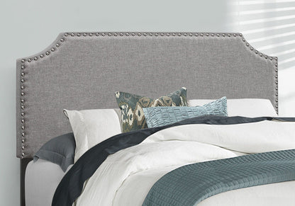 Transitional Gray Upholstered Bed by 8th Street