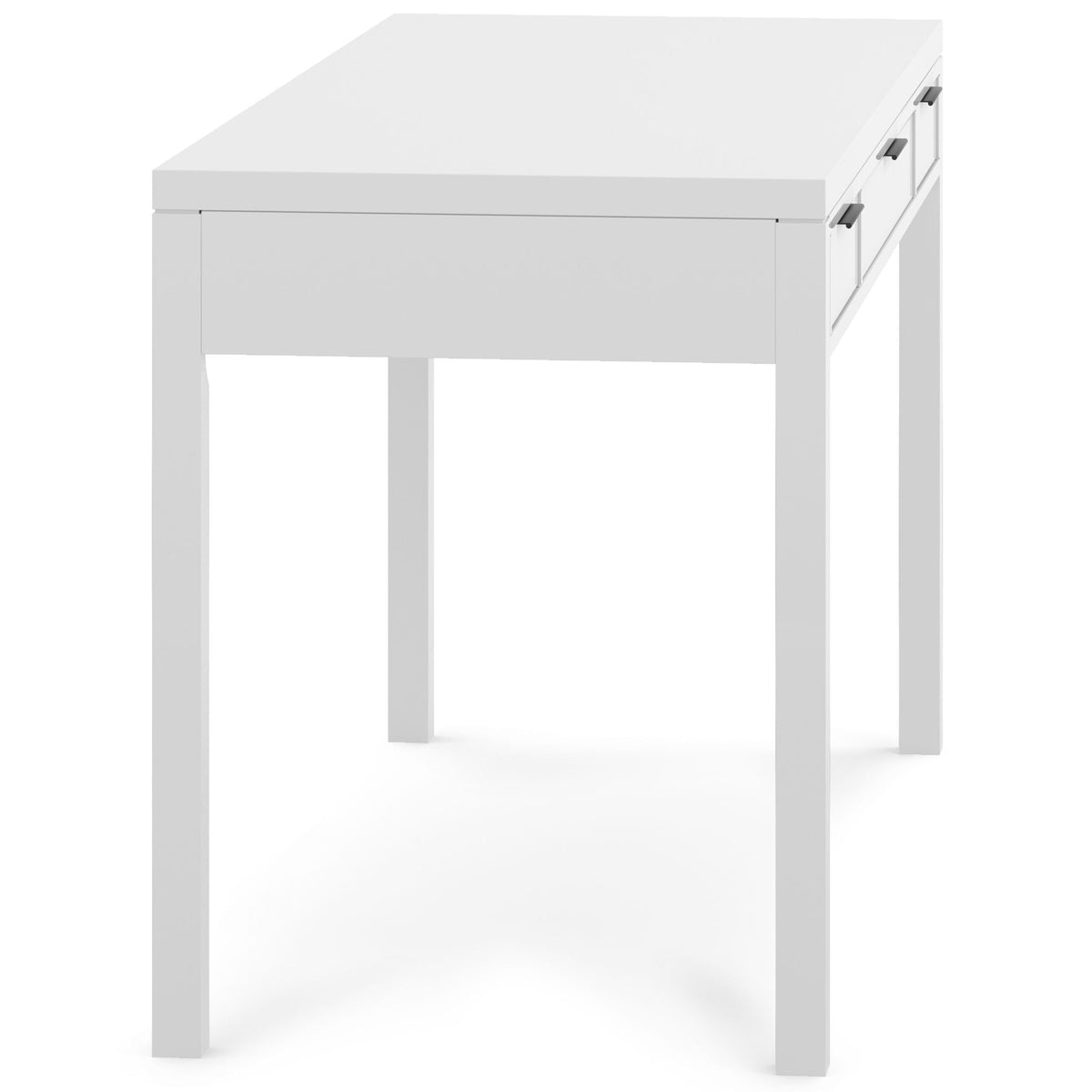 White handcrafted solid wood writing desk with multi-drawer storage on Tampa Home & Garden Store
