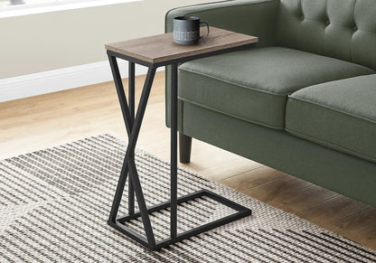 C Shaped Accent Table with Contemporary Design