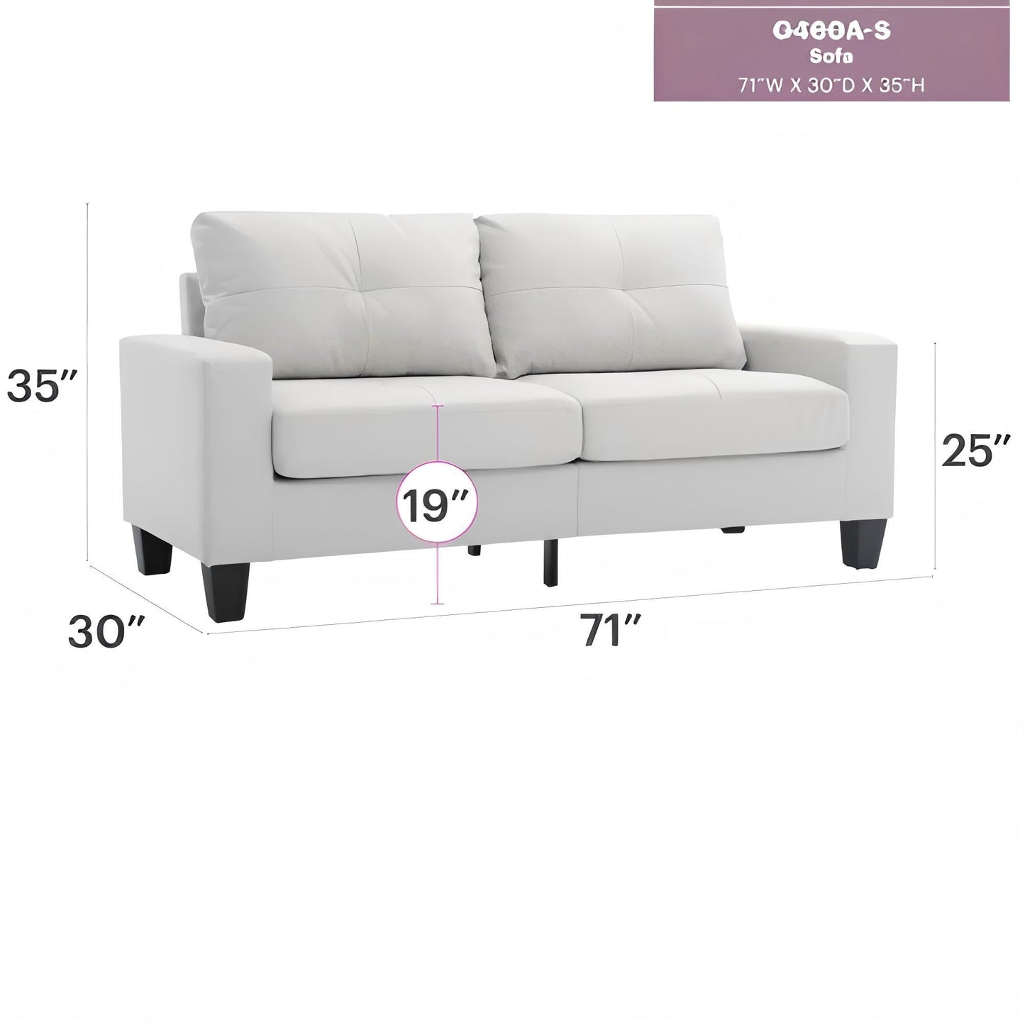 Newbury Modern Modular Sofa and Durable Legs