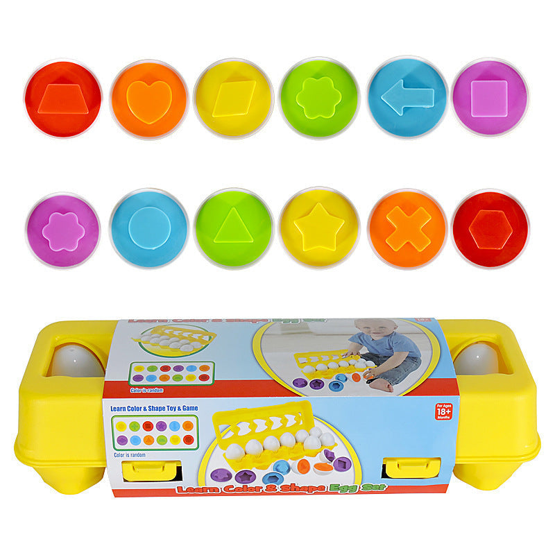 Egg sorter toy Sell My Stuff with 12 colorful discs and a yellow carry case on Tampa Home & Garden Store