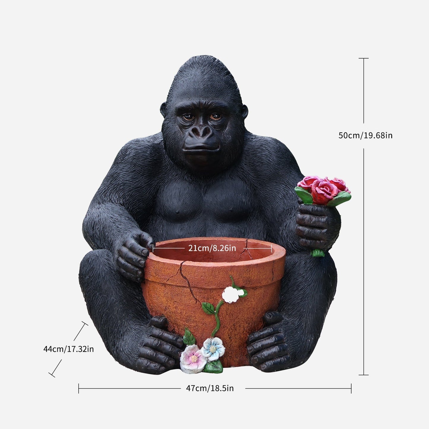 Chimpanzee Flower Pot and Outdoor Sculpture