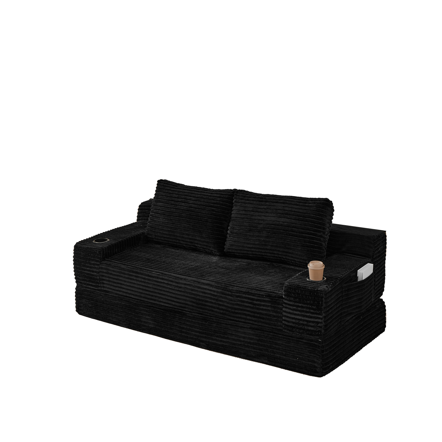Comfortable Corduroy Two In One Sofa And Bed