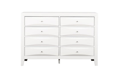 Marilla dresser with molded resin fronts in white, 8-drawer configuration by HouseOfZazla on Tampa Home & Garden Store