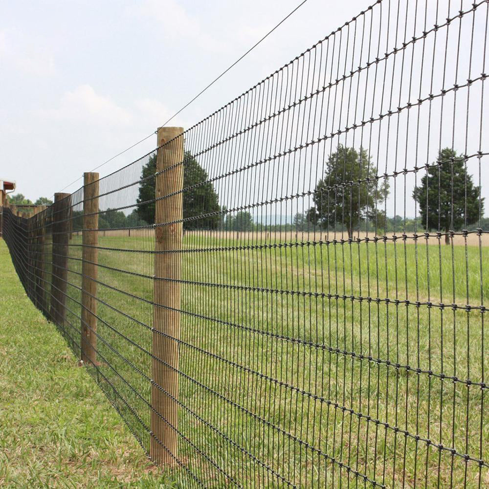 Farm fence, 4ft x 328ft 14-gauge zinc-coated wire fencing with wooden posts, HouseOfZazla on Tampa Home & Garden Store