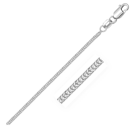 14k white gold foxtail 1.0mm chain necklace, Bids.com on Tampa Home & Garden Store