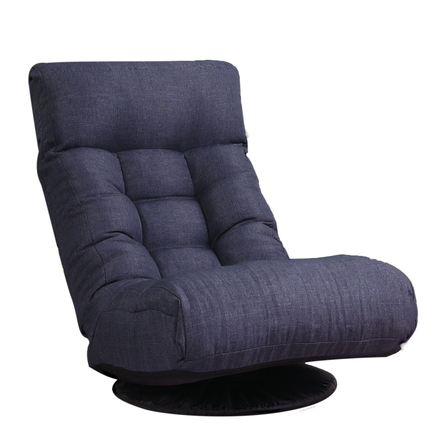 Japanese reclining floor chair by HouseOfZazla in dark blue fabric with metal frame on Tampa Home & Garden Store