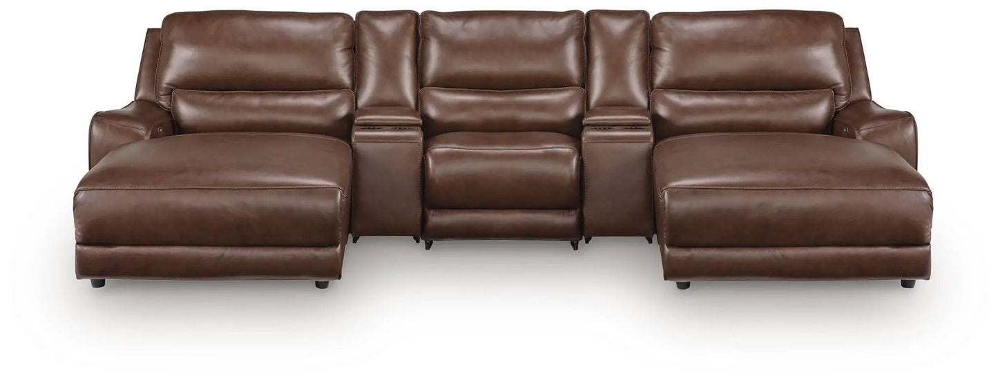 DeepWakes Power Reclining Sectional with Chaise