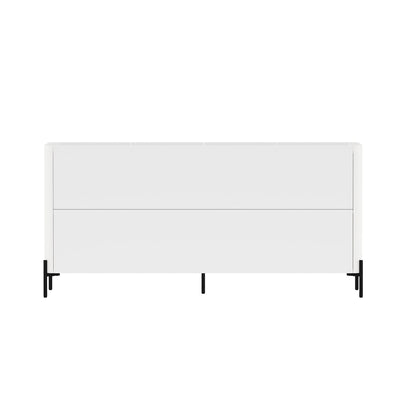 Abbey Sideboard with adjustable shelves in white finish, modern design, HouseOfZazla on Tampa Home & Garden Store