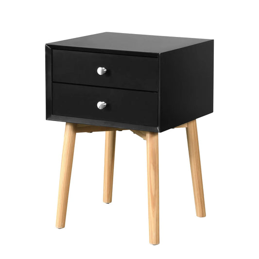 Side table with 2 drawers black finish, mid-century modern, Unique Piece Furniture on Tampa Home & Garden Store