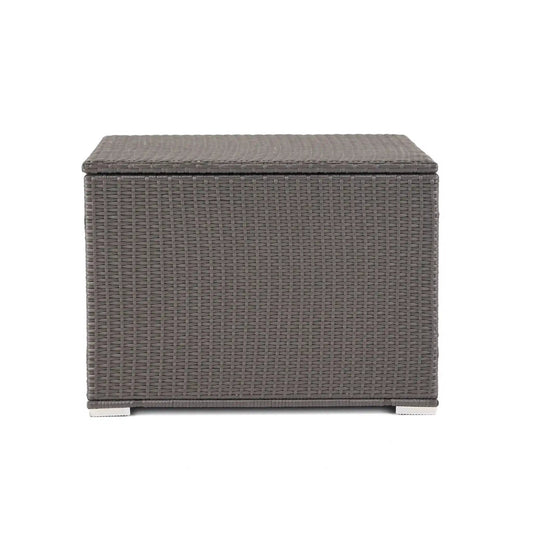 Santa Rosa Storage Table brown wicker outdoor storage box by HouseOfZazla on Tampa Home & Garden Store