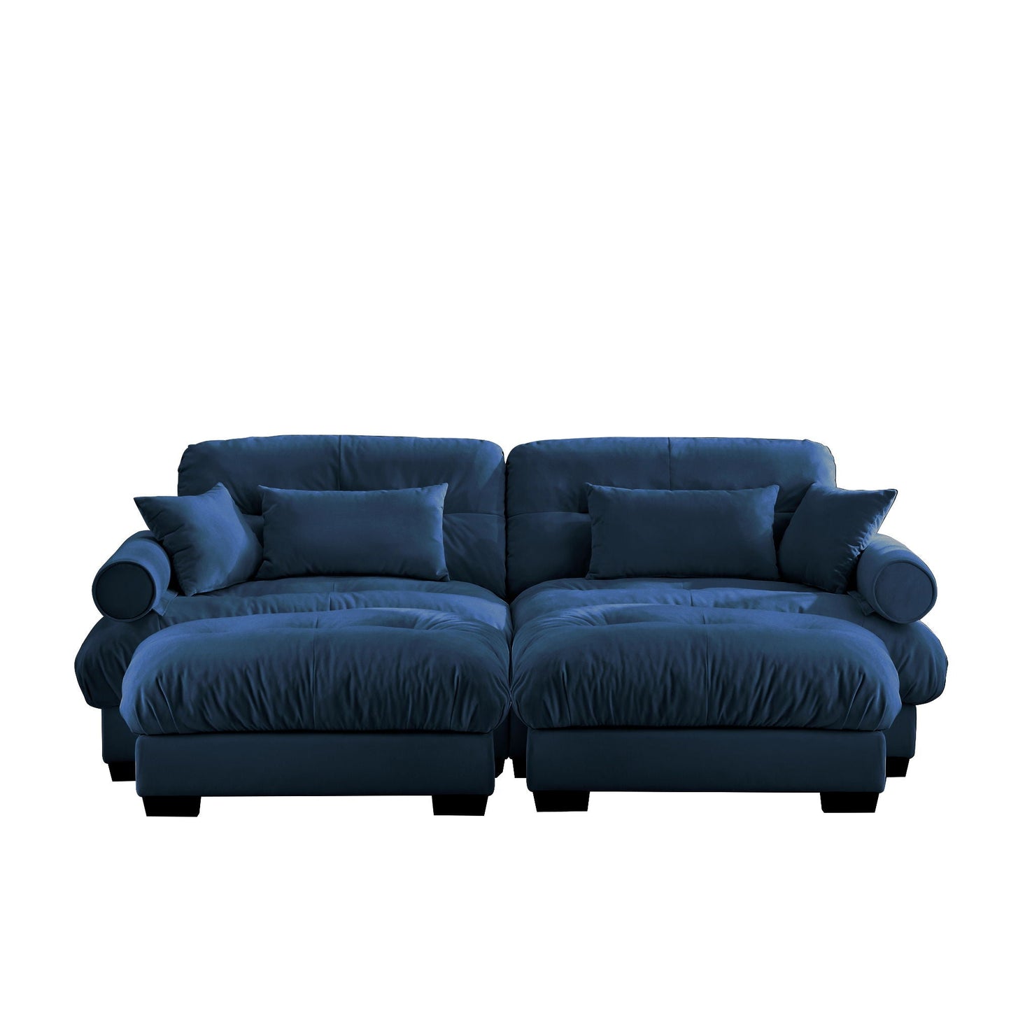 Oversized Modular Sofa with Movable Ottoman