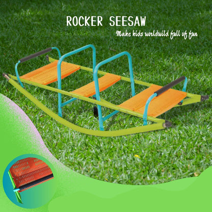 Kids Outdoor Seesaw and Plastic Rocker Board