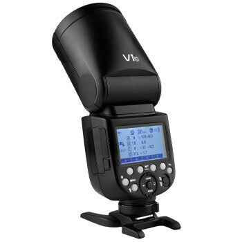 Sell My Stuff black external DSLR flash with LCD screen and swivel head on Tampa Home & Garden Store