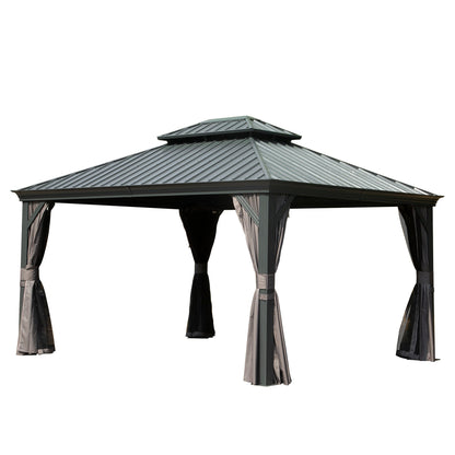 10x12 Outdoor Hardtop Gazebo and Aluminum Frame