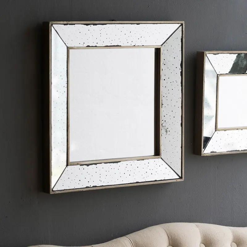 Distressed Accent Mirror by Unique Piece Furniture, framed wall mirror with speckled finish on Tampa Home & Garden Store