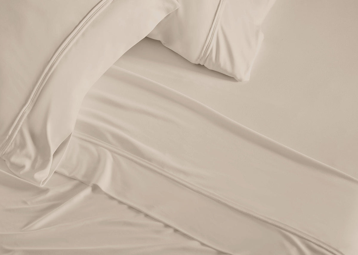 the BedGear Dri-Tec King Pillowcase Set In Beige